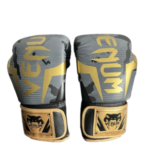 כפפות איגרוף ונום VENUM אפור כהה זהב