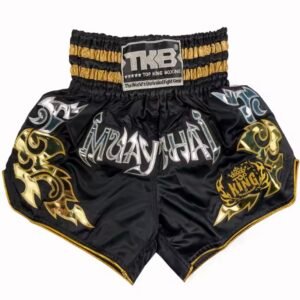 מכנסי איגרוף Top King שחור זהב