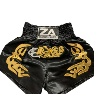 מכנס איגרוף שחור זהב כסף