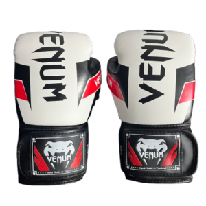 כפפות איגרוף ונום VENUM לבן שחור אדום