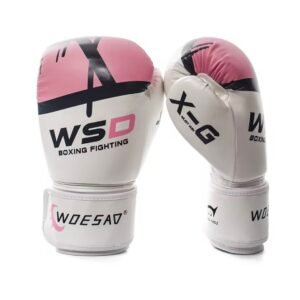 כפפות איגרוף WSD ורוד לבן