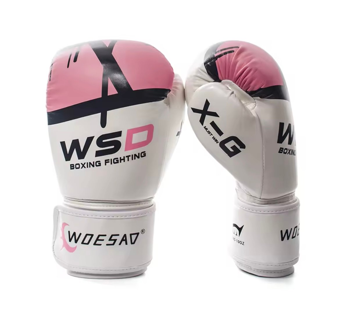 כפפות איגרוף WSD ורוד לבן