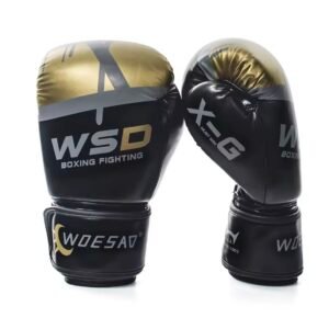 כפפות איגרוף WSD שחור זהב